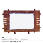 Sublimation Photo Rock Frame With Stand
